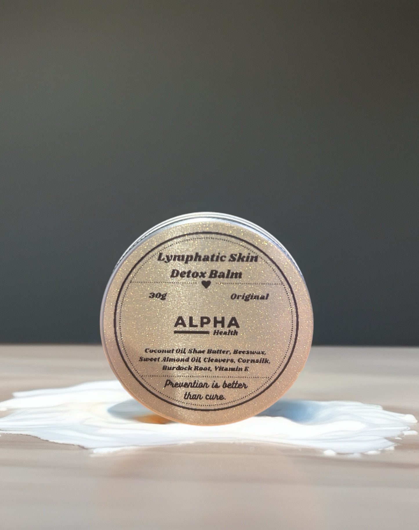 Lymphatic Skin Detox Balm | Cleavers Burdock Corn Silk De-Puff