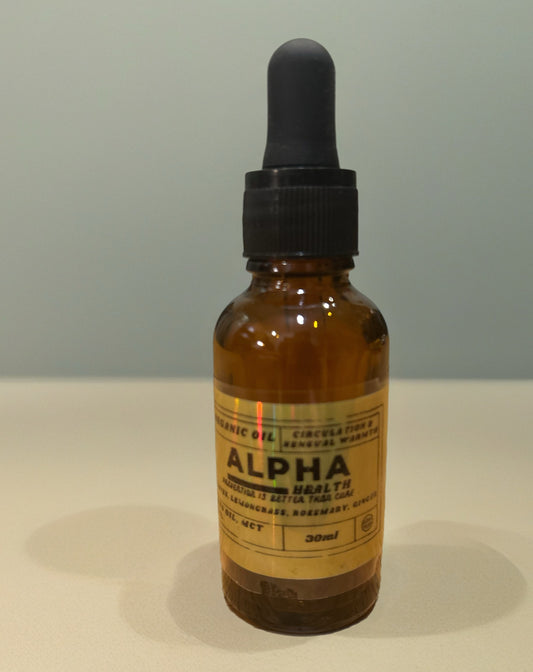 Circulation & Sensual Warmth Oil – Ginger, Clove & Herbal Intimacy Care