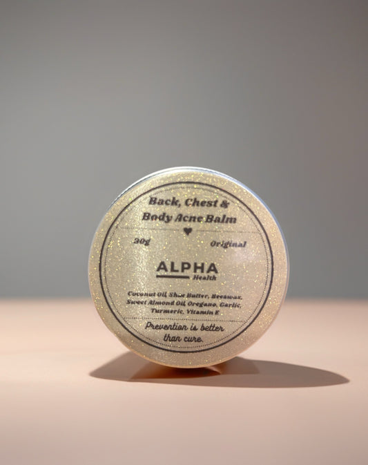 Back, Chest & Body Acne Balm | Garlic Oregano Turmeric Skin Balance